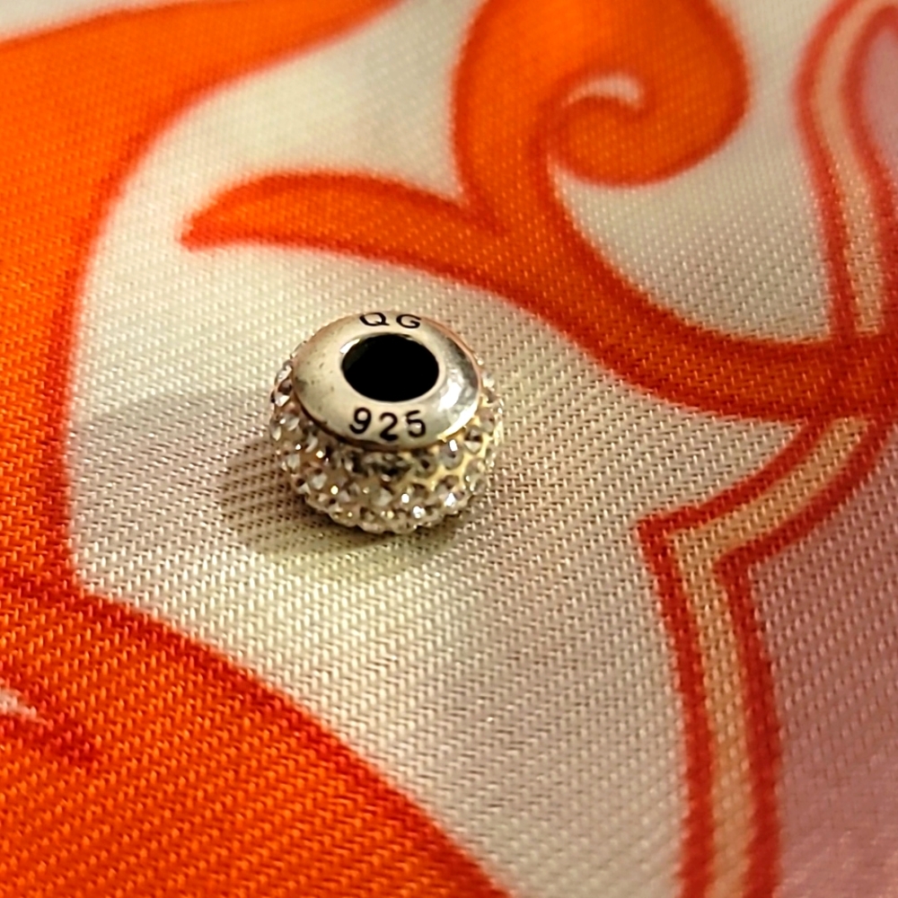 Sparkle 925 QG sterling silver charm bead fits Pandora
